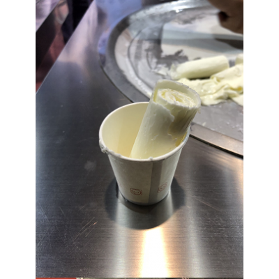 Machine pour Ice cream roll avec plancha glacée + 6 GN 1/9