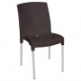 4 Chaises bistro empilables noires
