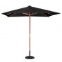 Parasol carré 2,5m noir