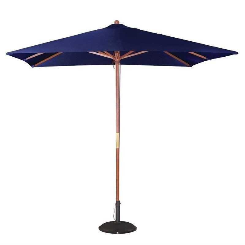 Parasol carré 2,5m bleu marine