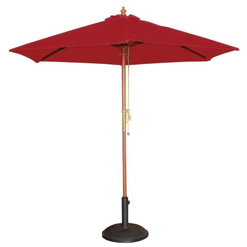 Parasol rond 3m rouge