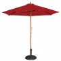 Parasol rond 3m rouge