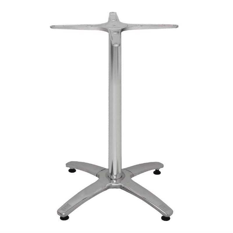 Pied de table 4 pieds en aluminium