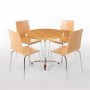 Pied de table 4 pieds en aluminium