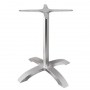 Pied de table base 4 branches aluminium brossé