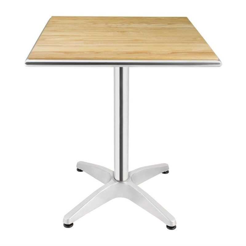 Table carrée en frêne 600mm