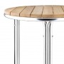 Table ronde en frêne et aluminium 600mm