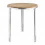 Table ronde en frêne et aluminium 600mm