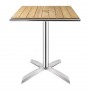 Table bistro carrée plateau basculant frêne 600mm
