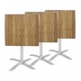Table bistro carrée plateau basculant frêne 600mm