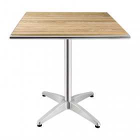 Table carrée en frêne 700mm
