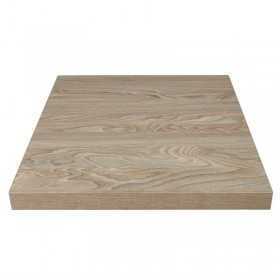 Plateau de table carré effet bois clair