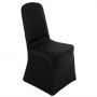 Housse de chaise de banquet noire