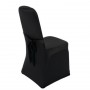 Housse de chaise de banquet noire