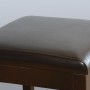 Tabourets de bar haut en simili cuir noirs