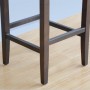 Tabourets de bar haut en simili cuir noirs
