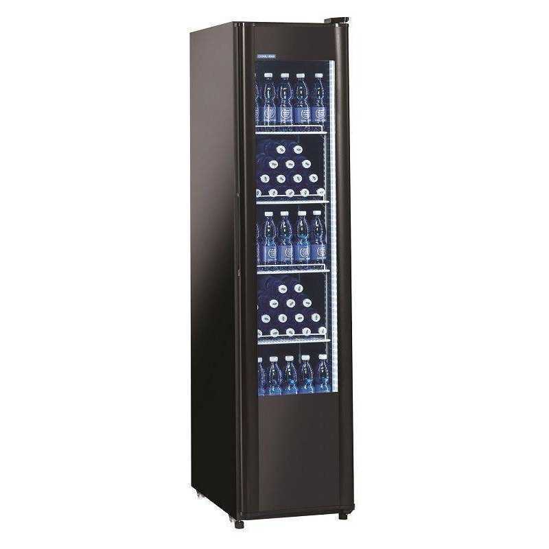 Armoire boissons vitrine réfrigérée 300L Noir