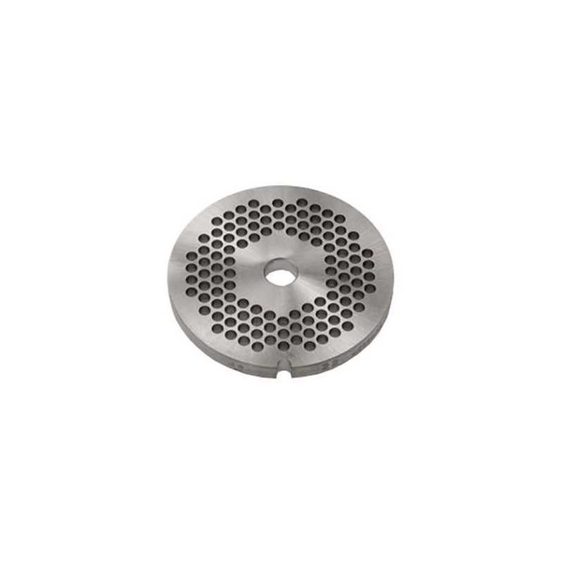 GRILLE INOX HACHOIR simple coupe ø 100 mm N°32 - trous 3 mm