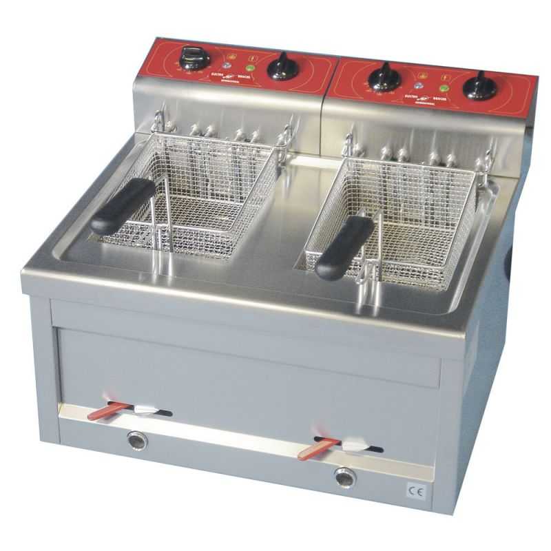 Friteuse électrique comptoir 12L double