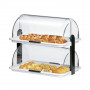 Vitrine neutre pour buffet double