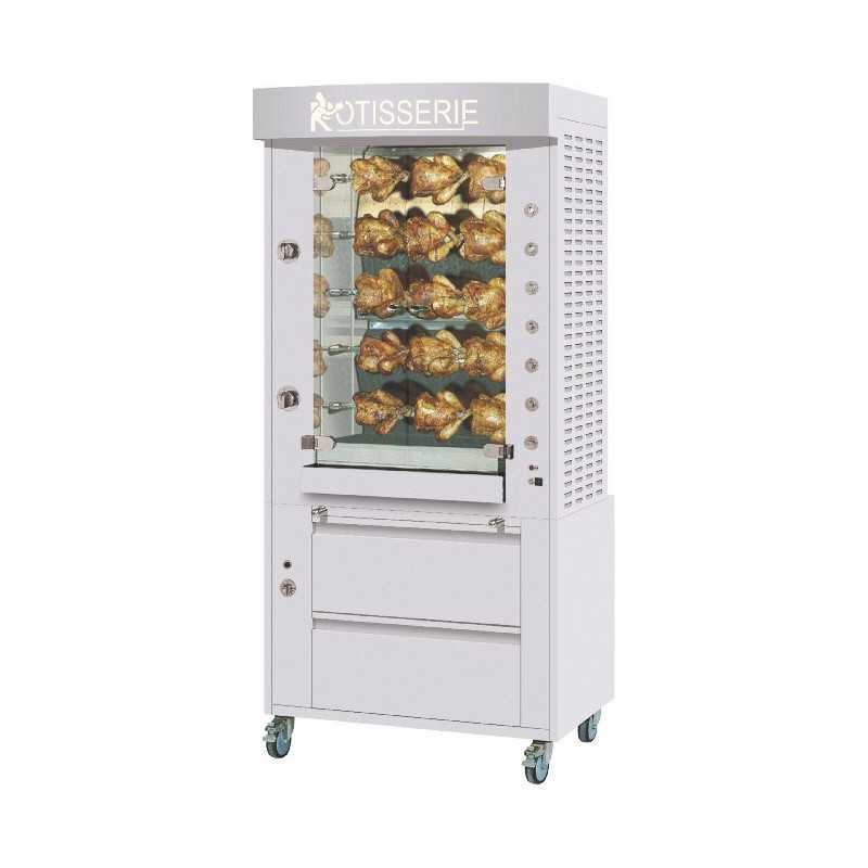 Rôtisserie à broches ROTISOL Millenium Inox 5 broches