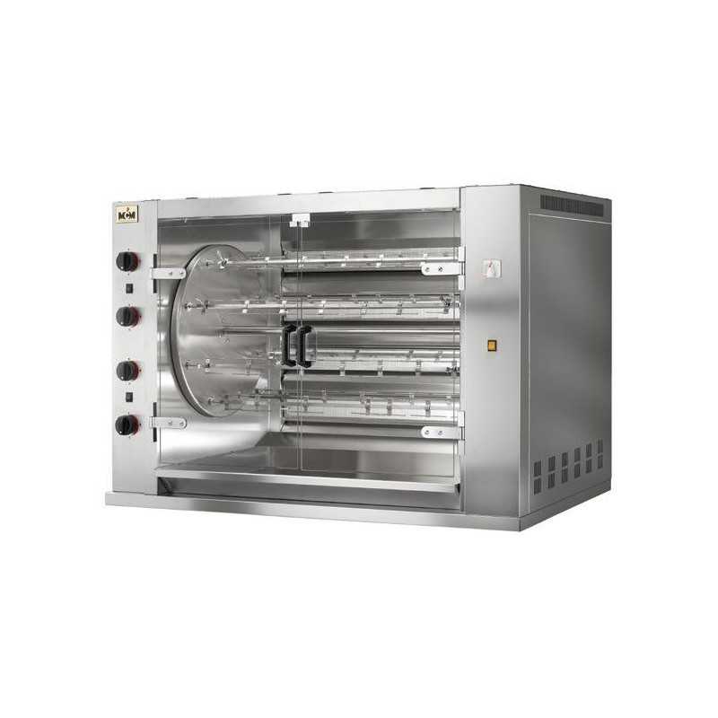 Rôtissoire planétaires multi-rotative à Gaz MCM 8 Broches
