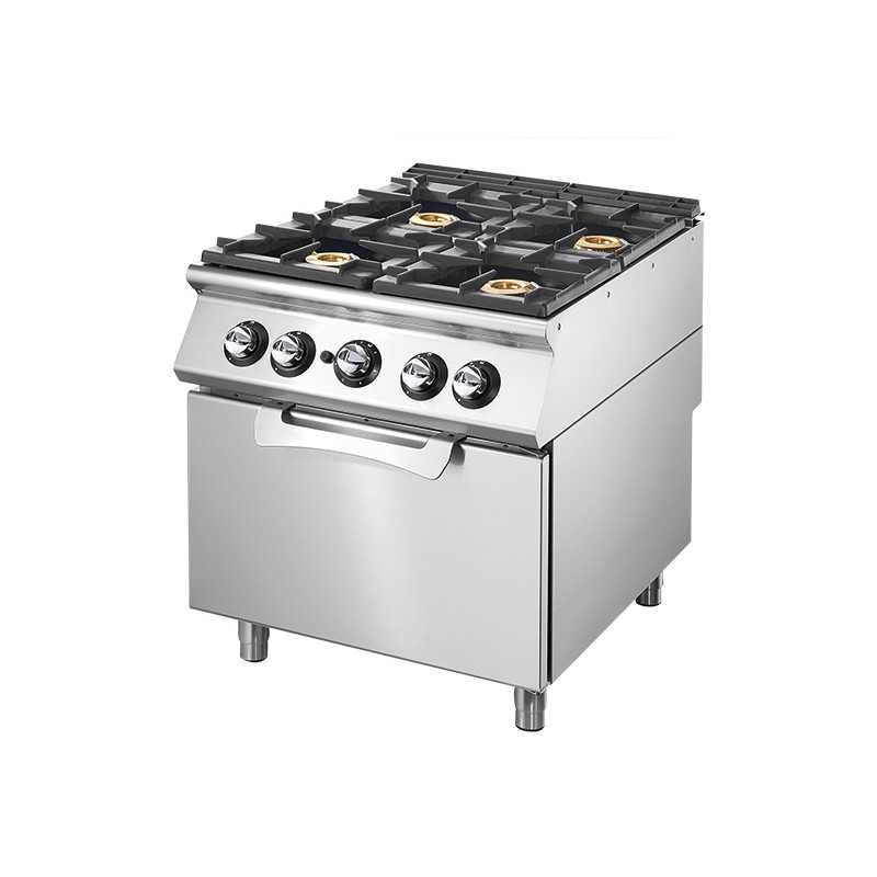 Fourneau gaz professionnel sur four à gaz statique Modular 700