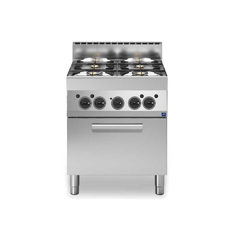 Fourneau gaz professionnel sur four électrique à convection Modular 650