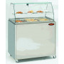 Bain-marie vitrine chauffante panoramique 3xgn1/1 monobloc