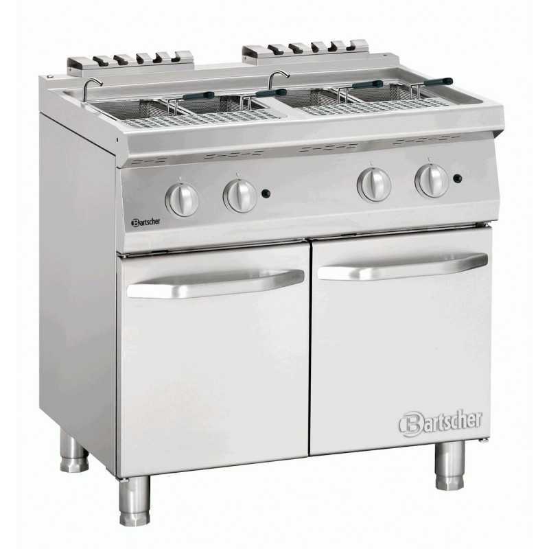 CUISEUR A PÂTES GAZ SUR PIEDS 2 CUVES 24L