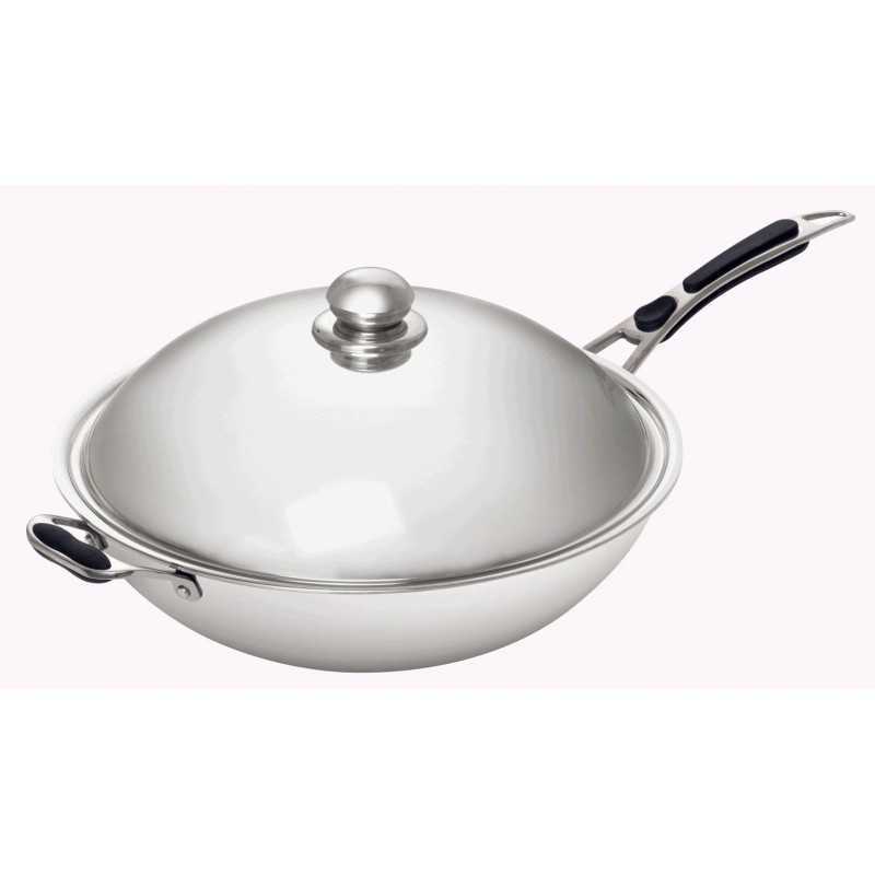 SAUTEUSE WOK INOX POUR WOK A INDUCTION LW35 BART 105981