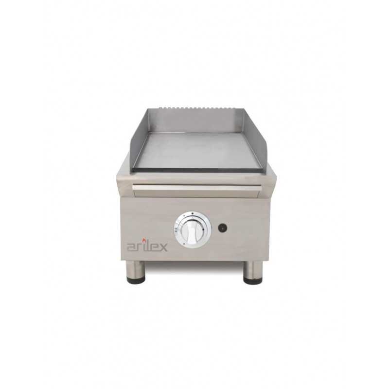 Plancha à gaz lisse en ACIER rectifié - L400 - Arilex