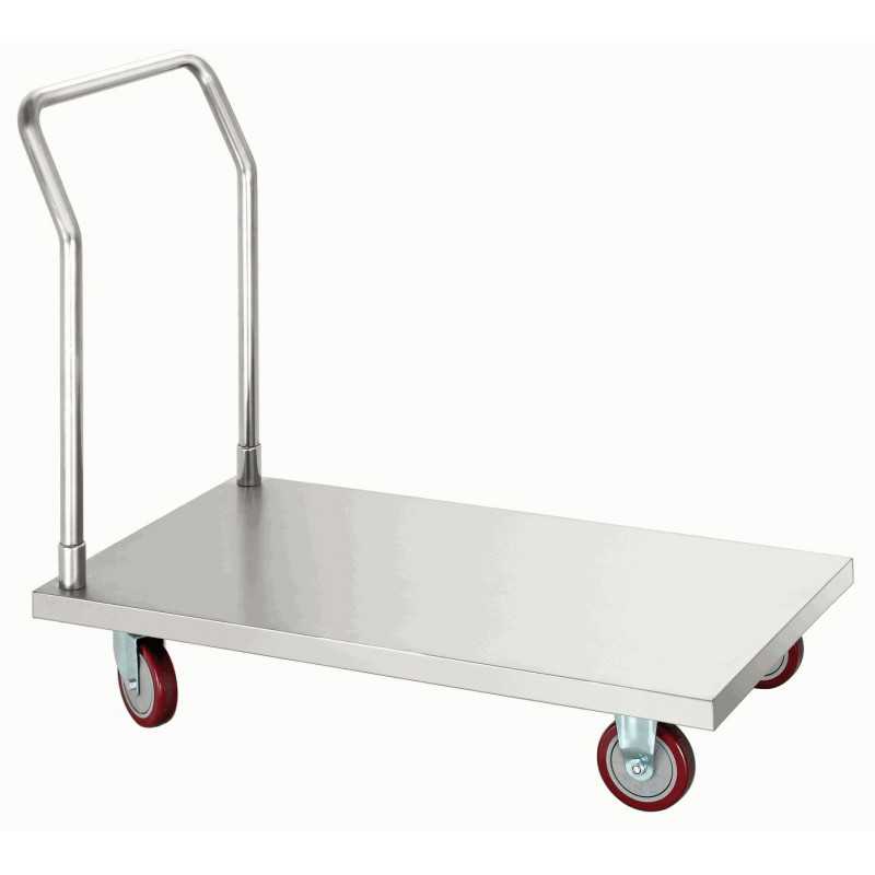 Chariot de transport inox sur roues
