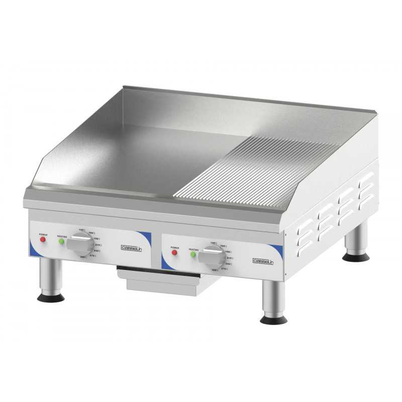 Plaque à snacker large Rainurée - Lisse Casselin