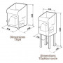 Socle inox pour TX98