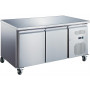 Table Desserte adossée négative 2 portes GN 1/1 - Congélateur
