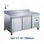 Table Desserte adossée négative 2 portes GN 1/1 - Congélateur