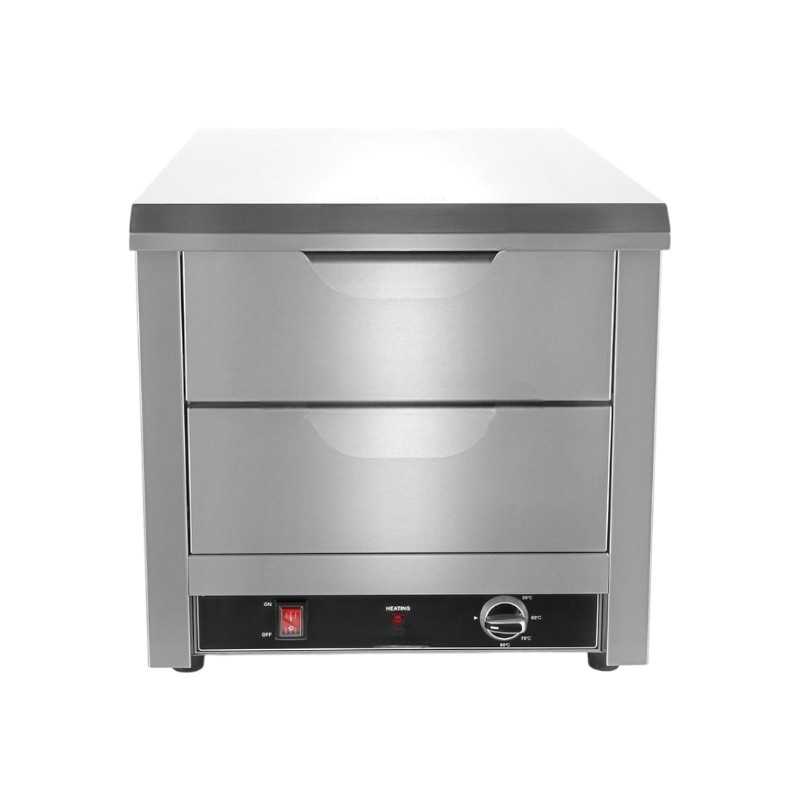 Tiroir Chauffant Double - GN 1/1 - Thermostat Réglable