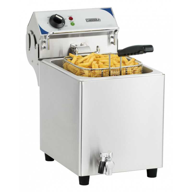 Friteuse électrique avec vanne de vidange 7 litres Casselin