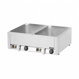 Double Bain-marie GN 1/1 avec 2 robinets de vidange Casselin