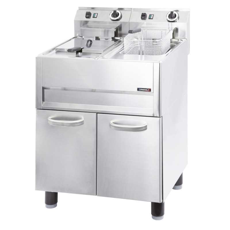 Friteuse électrique sur pied 2 x 13 litres Casselin