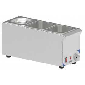 Bain-marie à sauce 3 x GN 1/6 compact Casselin