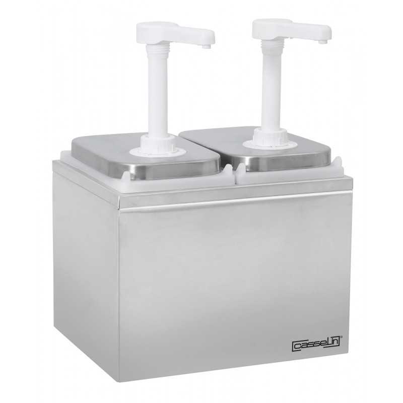 Pompe à sauce neutre 2 x 2L Casselin