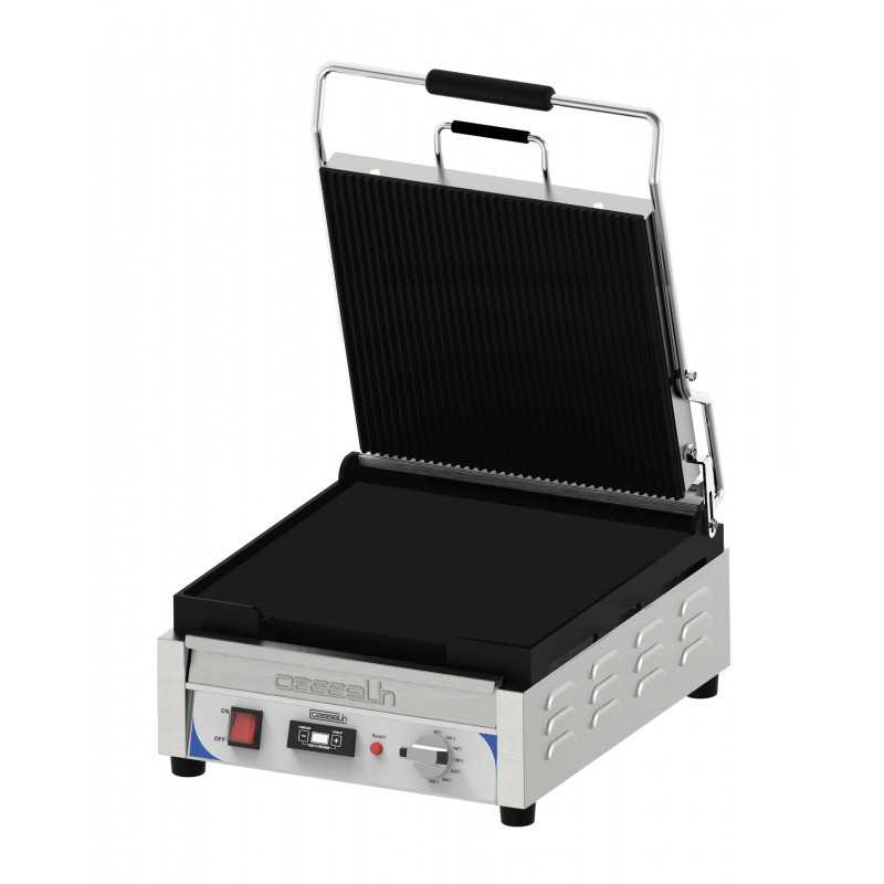 Grill Panini XL Premium Rainurée - Lisse avec minuteur Casselin