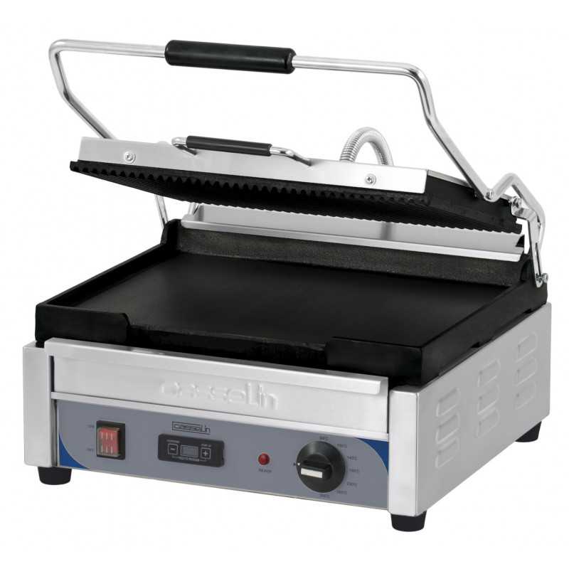 Grill Panini Grand Premium Rainurée - Lisse avec minuteur Casselin