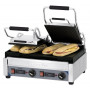 Grill Panini double Premium Rainurée - Lisse avec minuteur Casselin