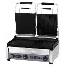 Grill Panini double Premium Mixte avec minuteur Casselin