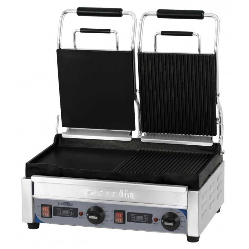 Grill Panini double Premium Mixte avec minuteur Casselin
