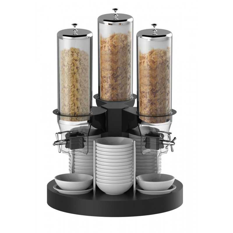 Distributeur de céréales rotatif 3 tubes Casselin