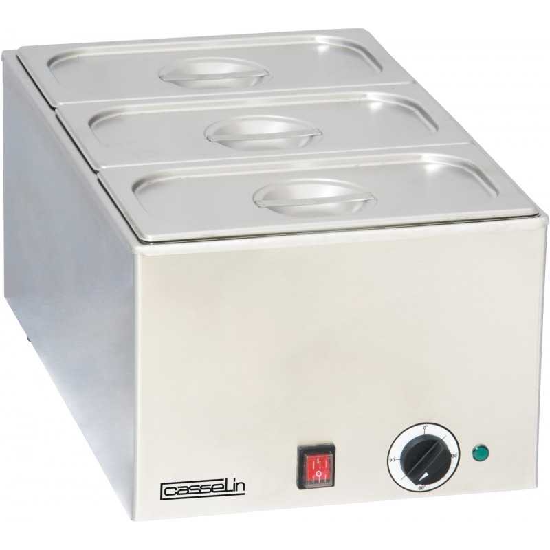 Bain-marie avec 3 x GN 1/3 Casselin